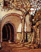 Grant Wood The Courtyard of Italy oil painting picture wholesale